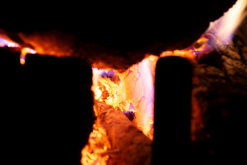 fire place coals