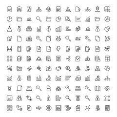 Statistics icon set