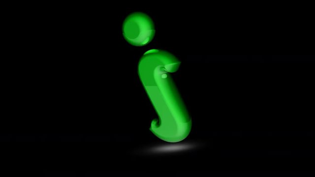 Internet icon. Looping footage has 4K resolution. Prores 4444. 3D Illustration.