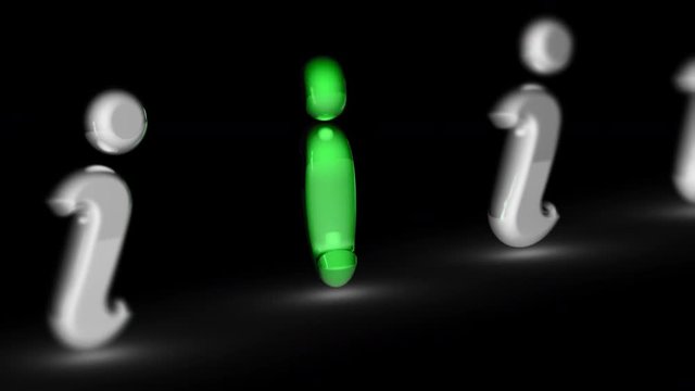 Internet icon. Looping footage has 4K resolution. Prores 4444. 3D Illustration.