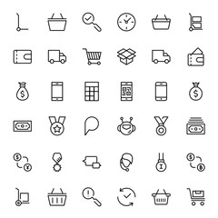 E-shopping flat icon