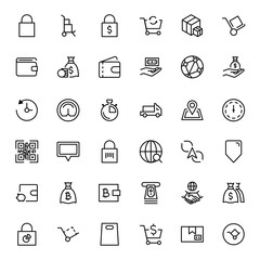 Electronic commerce flat icon