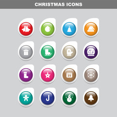 Chirstmas Icon Set with Fullcolor