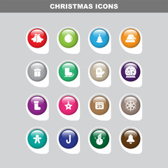 Chirstmas Icon Set with Fullcolor