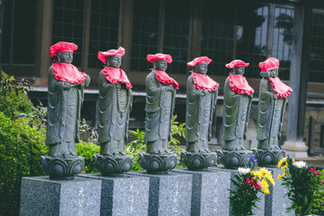 ojizo sama statues in japan