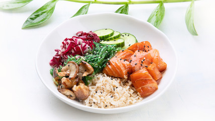 Salmon poke bowl