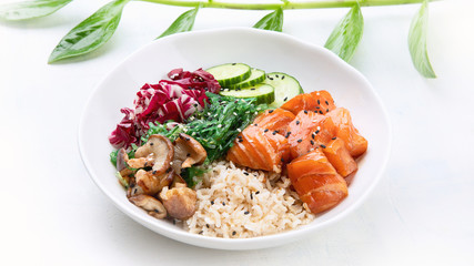 Salmon poke bowl