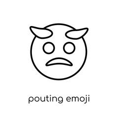 Pouting emoji icon from Emoji collection.