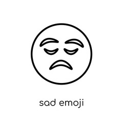 Sad emoji icon from Emoji collection.