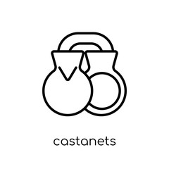Castanets icon from Music collection.