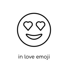 In love emoji icon from Emoji collection.