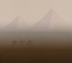 The Pyramid In The Desert, The Egyptian Landscape 