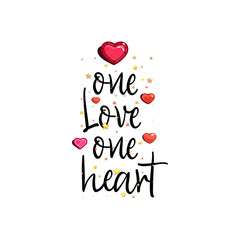 One love one heart.