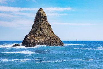 Rocks in the sea at Aci Trezza, Sicily