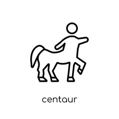 Centaur icon. Trendy modern flat linear vector Centaur icon on white background from thin line Fairy Tale collection