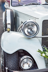 Vintage car as a wedding car