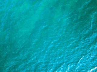 Sea surface aerial view. Drone photo.