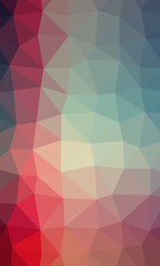 Obraz premium Abstract Low-Poly Triangular Modern Geometric Background. Colorful Polygonal Mosaic Pattern Template. Repeating Routine With Triangles. Origami Style With Gradient. Futuristic Design Backdrop
