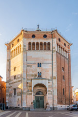 Fototapeta premium View at the Baptistery of Cremona in Italy