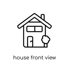 House front view icon from Real estate collection.