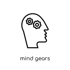 Mind gears icon from Productivity collection.