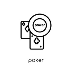 Poker icon from Entertainment collection.