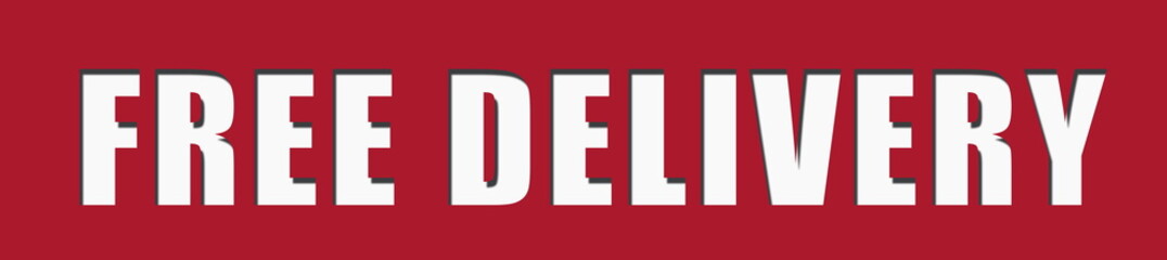 FREE DELIVERY Banner Stamp
