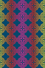 Modern Decorative seamless Abstract geometric pattern. Vector colored illustration. paper for scrapbook