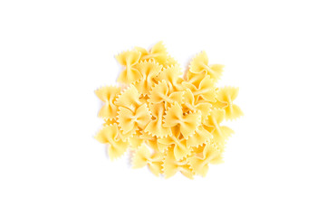 Pasta isolated on white background.