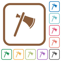 Single tomahawk simple icons