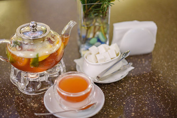  berry tea in teapot