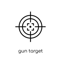 Gun target icon from Productivity collection.