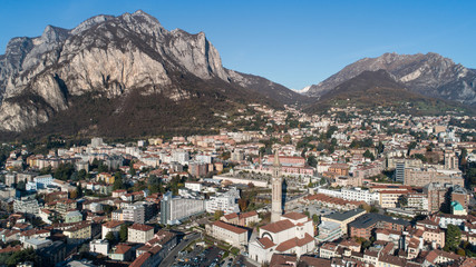 City of Lecco, aerial photo