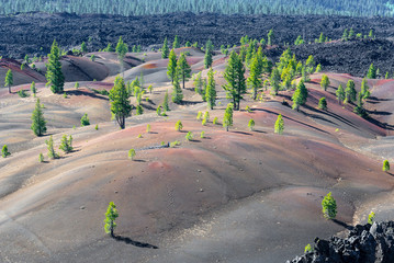 Painted Dunes in Lassen Volcanic National Park, California, USA