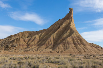 Bardenas Reales natural park, in Navarra, Spain