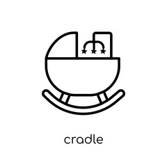 Cradle icon from Furniture and household collection.