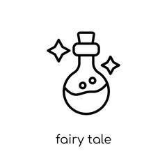 Fairy tale icon. Trendy modern flat linear vector Fairy tale icon on white background from thin line Fairy Tale collection