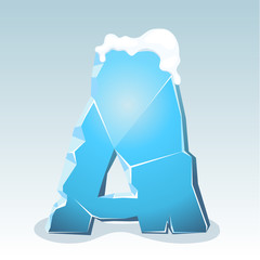 Ice letter A