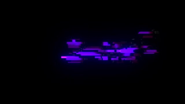 cool colorful glitch EMC2 text animation background logo seamless loop New quality universal technology motion dynamic animated background joyful stock video