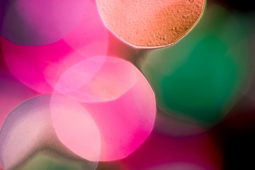 Circle bokeh in pastel colors.