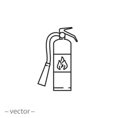 Fire extinguisher icon vector