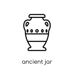 Ancient jar icon from collection.
