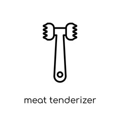 meat tenderizer icon from Kitchen collection.