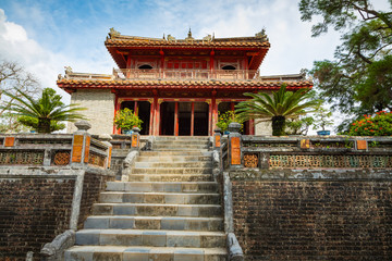 Imperial Minh Mang Tomb in Hue, Vietnam.