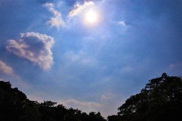 sunset in the mountains