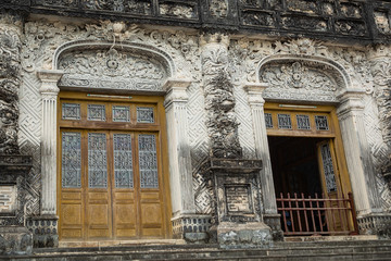 Obraz premium Imperial Khai Dinh Tomb in Hue, Vietnam. A UNESCO World Heritage Site.