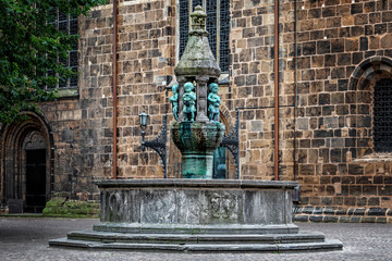 Marcus fountain in the old part of town in Bremen