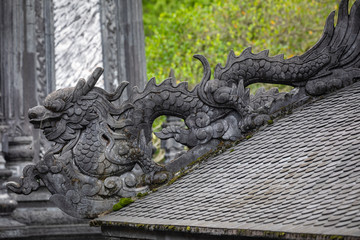 Imperial Khai Dinh Tomb in Hue, Vietnam. A UNESCO World Heritage Site.