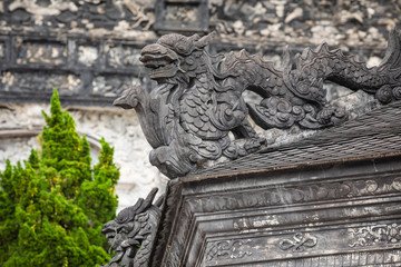 Imperial Khai Dinh Tomb in Hue, Vietnam. A UNESCO World Heritage Site.
