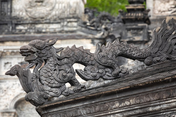 Imperial Khai Dinh Tomb in Hue, Vietnam. A UNESCO World Heritage Site.